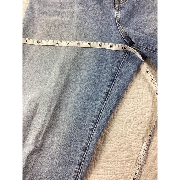 Indigo Palms by Tommy Bahama Capri Pants*Size 12R* Embroidered Back Pockets*EUC - Picture 11 of 12